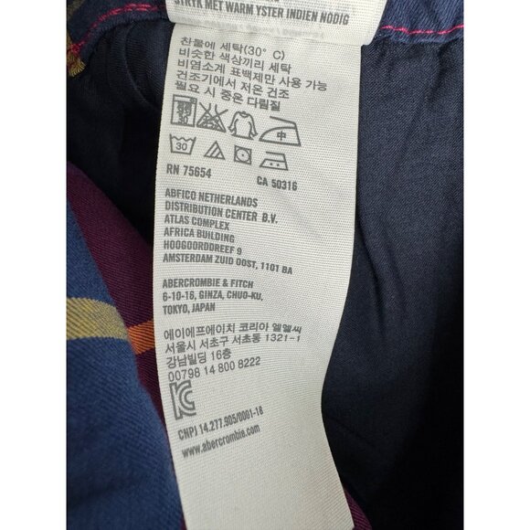 Hollister Womens Plaid Mini Skirt Sz 1 Flared Pink/Blue Cotton Blend 90s Y2K NWT - Picture 9 of 11